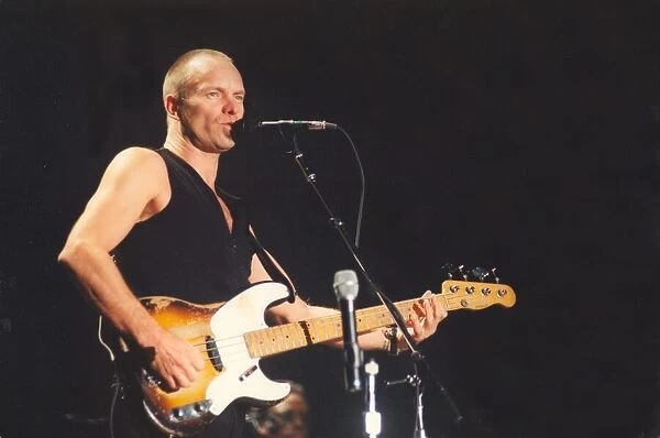 Lib - Singer  /  songwriter Sting in concert at the Newcastle Arena, 24th November 1996